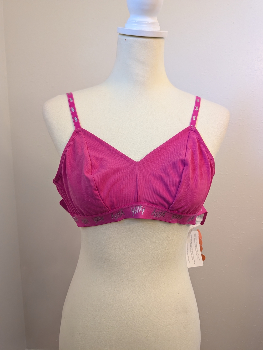 Women's Yitty Spotlight Shaping Bralette PINK Shimmered Merlot Size XS